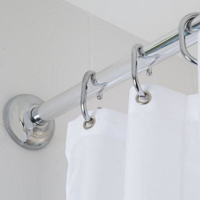 Croydex Modular Shower Curtain Rail Kit Chrome - Ad118941 - image 1