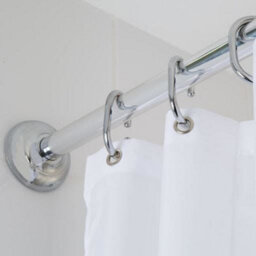 Croydex Modular Shower Curtain Rail Kit Chrome - Ad118941