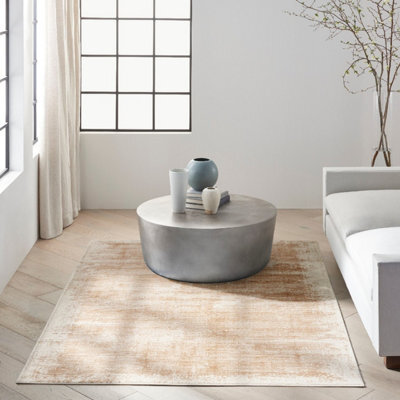 Rose Gold Abstract Modern Easy To Clean Rug For Bedroom & Living Room-119Cm X 180Cm - image 1