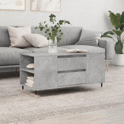 Berkfield Coffee Table Concrete Grey 102X44.5X50 Cm Engineered Wood