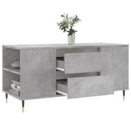 Berkfield Coffee Table Concrete Grey 102X44.5X50 Cm Engineered Wood - thumbnail 4