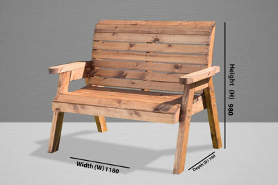 Charles Taylor Trading Charles Taylor Traditional 2 Seater Bench