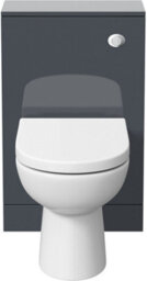 Affine Bathroom Grey Gloss Back To Wall Btw Unit Only (Toilet Not Included) Modern - thumbnail 3