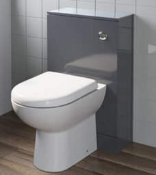 Affine Bathroom Grey Gloss Back To Wall Btw Unit Only (Toilet Not Included) Modern - thumbnail 1