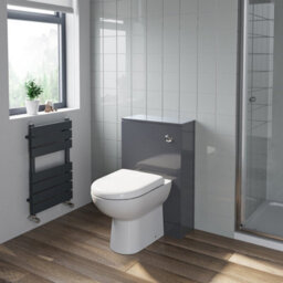 Affine Bathroom Grey Gloss Back To Wall Btw Unit Only (Toilet Not Included) Modern - thumbnail 2