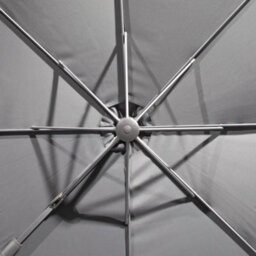 Loops Premium 3M Banana Parasol Grey - Easy Tilt & Swivel Garden Dining Patio Umbrella - thumbnail 6