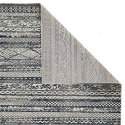 Modern Striped Easy To Clean Grey Contemporary Rug For Dining Room-240Cm X 340Cm - thumbnail 5