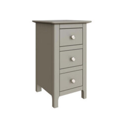 Fwstyle Palma 3 Drawer Grey Bedside Chest Table Nightstand - thumbnail 2
