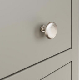 Fwstyle Palma 3 Drawer Grey Bedside Chest Table Nightstand - thumbnail 4