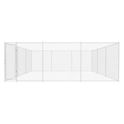 Berkfield Durable Outdoor Dog Kennel Galvanised Steel 570X570X185 Cm - image 1