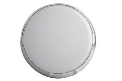 Fern Howard Led Wall Light Or Ceiling Light Flush Fitted 245mm Round Icebreaker Chrome Bulkhead 950Lm Ip44 - image 1