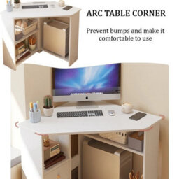 Corner Computer Desk Home Office Work Study Pc Laptop Gaming - thumbnail 4