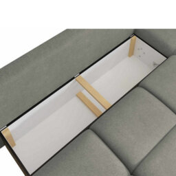 Galeria Corner Sofa Bed Has Storage Right Hand Cream - thumbnail 4