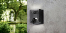 2 Pack Ip44 Outdoor Up/down Wall Light - Modern Anthracite Aluminium 2.5W Led Lamp - thumbnail 3