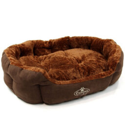 Actiaspet Brown Faux Suede Pet Bed Extra Large - thumbnail 4