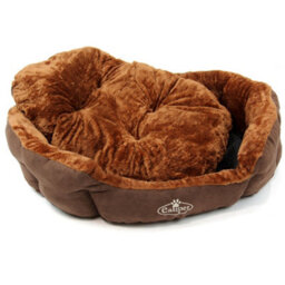 Actiaspet Brown Faux Suede Pet Bed Extra Large - thumbnail 5