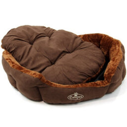 Actiaspet Brown Faux Suede Pet Bed Extra Large - thumbnail 6
