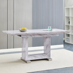 Furniture in Fashion Lorence Extending Grey Dining Table With 4 Vesta Grey Chairs - thumbnail 2