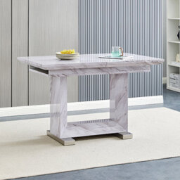 Furniture in Fashion Lorence Extending Grey Dining Table With 4 Vesta Grey Chairs - thumbnail 3