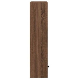 Berkfield Durable Bookcase Brown Oak 31X24X102 Cm Engineered Wood - thumbnail 6