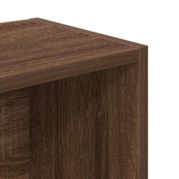 Berkfield Durable Bookcase Brown Oak 31X24X102 Cm Engineered Wood - thumbnail 9
