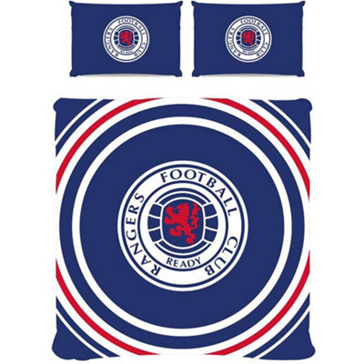 Rangers Fc Reversible Pulse Duvet Cover Set Royal Blue/white/red (Single) - image 1