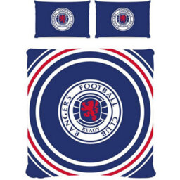 Rangers Fc Reversible Pulse Duvet Cover Set Royal Blue/white/red (Single) - thumbnail 1