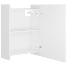 Berkfield Durable Bathroom Mirror Cabinet White 62.5X20.5X64 Cm Engineered Wood - thumbnail 7