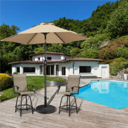 Yaheetech Black 12Kg Patio Umbrella Base Stand For 38/48mm Poles - thumbnail 2
