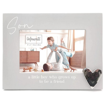 "Widdop Sentimental Moments Wooden Photo Frame 6 X 4"" - Son"