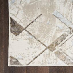 Ivory Grey Abstract Modern Geometric Rug Easy To Clean Living Room And Bedroom-239Cm X 300Cm - thumbnail 9