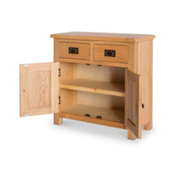 Surrey Oak Mini Sideboard Fully Assembled - By Roseland Furniture - thumbnail 4