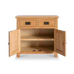 Surrey Oak Mini Sideboard Fully Assembled - By Roseland Furniture - thumbnail 5