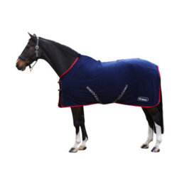 "Whitaker Rastrick V2 Standard-Neck Horse Fleece Rug Navy (5 6"")" - thumbnail 2