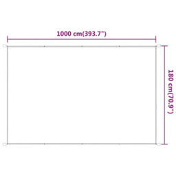 Berkfield Vertical Awning Light Green 180X1000 Cm Oxford Fabric - thumbnail 5
