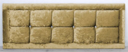 Comfy Deluxe 4Ft6 26Inch  Gold Crush Velvet Venice With Diamond Buttons