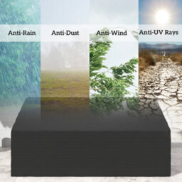 Outsunny 3 Seater Rain Cover Garden Sofa Chair Bench Protector 218X111X101Cm - thumbnail 6