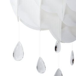 Wyld And Coco Lumacloud Pendant Lamp White Floating Cloud With Crystal Raindrops, W35 X D35 X H182Cm - thumbnail 5