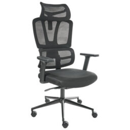 Beliani  Executive Chair Omega Black - thumbnail 1