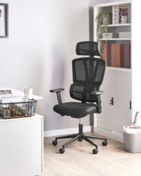 Beliani  Executive Chair Omega Black - thumbnail 2