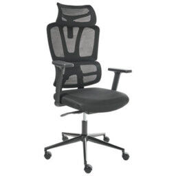 Beliani  Executive Chair Omega Black - thumbnail 4