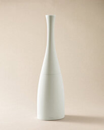 Cosmic Toilet Brush & Holder, Ivory, Unique Design, Soft-Finish Coating, Saku Collection