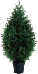 Garden Store Direct Artificial Conifer Tree 90 Cm Natural Wood Look Trunk Uv Resist Indoor Outdoor
