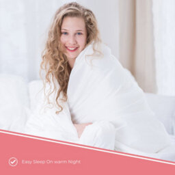 SleepyNights Sleepy Nights Premium Poly Cotton Duvet Lightweight And Breathable 13.5 Tog Quilt For All Seasons - Super King - thumbnail 4