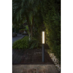 Luminosa Lighting Luminosa Logar Led Outdoor Tall Bollard Light Dark Grey Ip54 - thumbnail 2