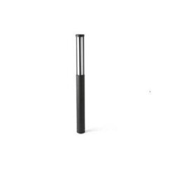 Luminosa Lighting Luminosa Logar Led Outdoor Tall Bollard Light Dark Grey Ip54 - thumbnail 1