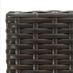 Berkfield 5 Piece Outdoor Bar Set With Armrest Poly Rattan Brown - thumbnail 8