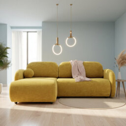 Galeria Corner Sofa Bed With Storage Universal Yellow