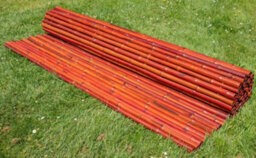 Primrose Thick Red Natural Bamboo Screening Roll Privacy Border Screen 1.9M X 1.8M - thumbnail 4