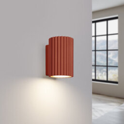 Sollux Lighting Karbon Aluminum Red Ochre 1 Lights Minimalist Wall Light - thumbnail 3